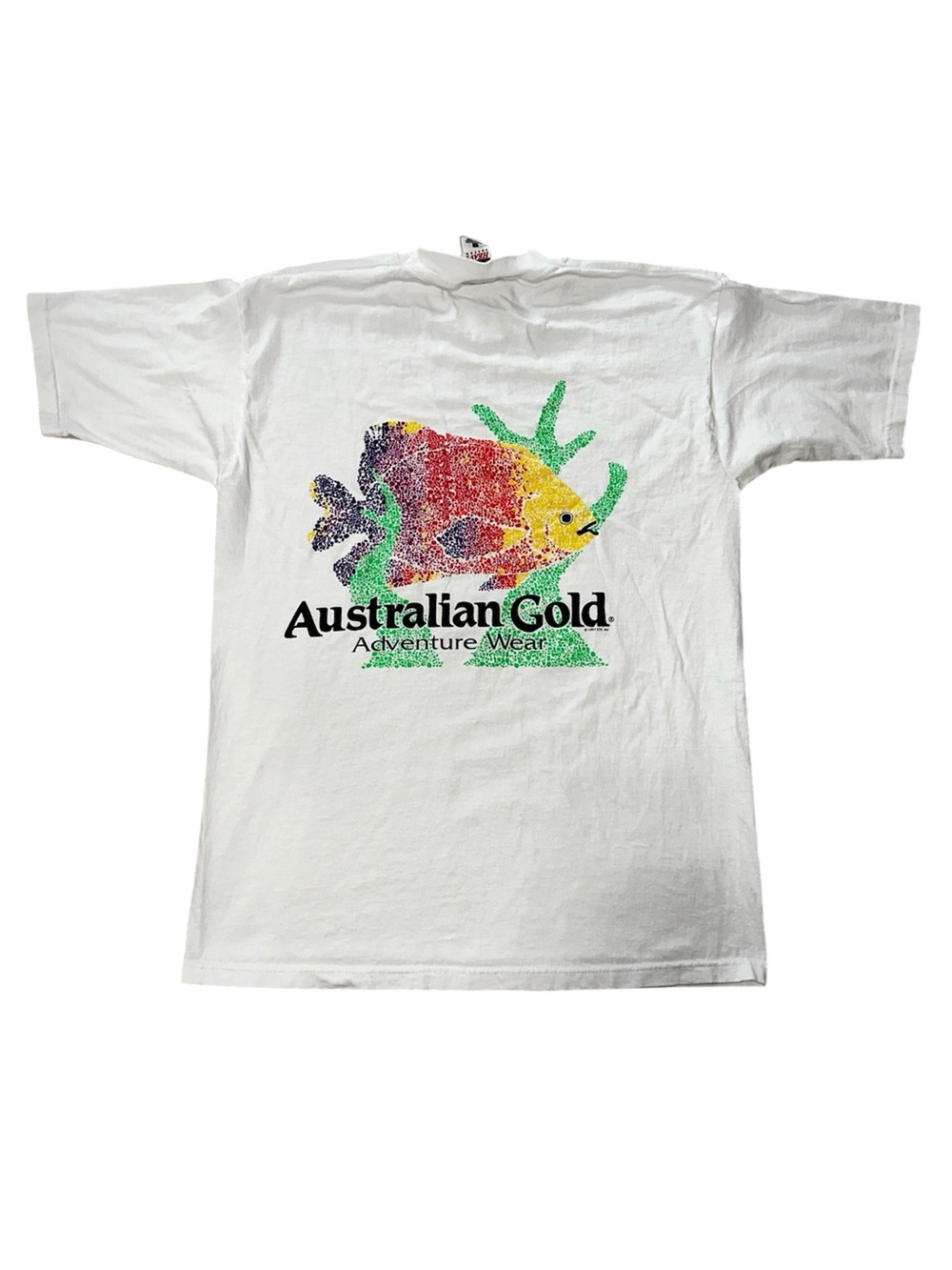Vintage 1997 Australian Gold Adventure Wear Fish Tee